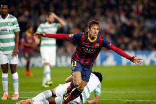 Neymar Scores Hattrick As Barca Hammer Celtic 6 1 To Top Champions