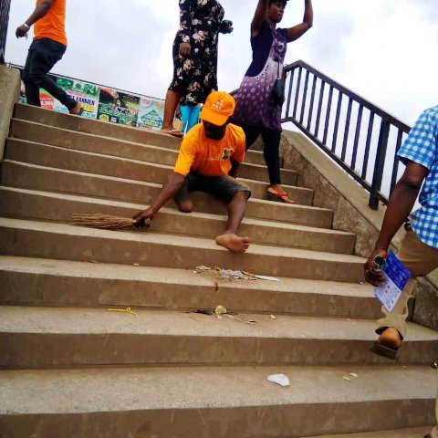 Lagos Waste Management Authority (lawma) Engages Challenged Persons As Sweepers - The Nigerian Voice