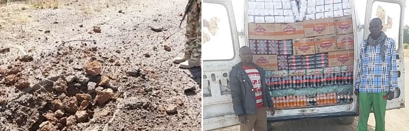 Nigerian Army Uncovers Bomb On Borno Road, Arrest Two Terror Logistics