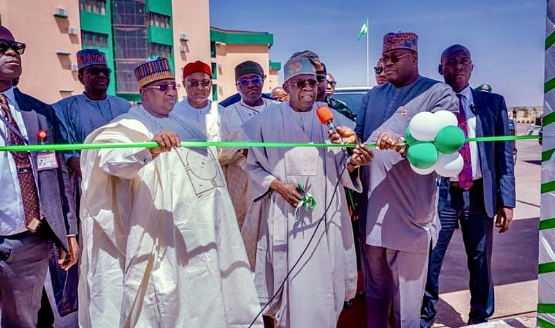 President Tinubu Arrives In Kebbi, Unveils New State Secretariat, Motor