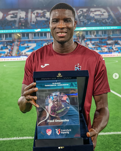 Turkey: Onuachu Wins Süper Lig Goal Of The Week Award