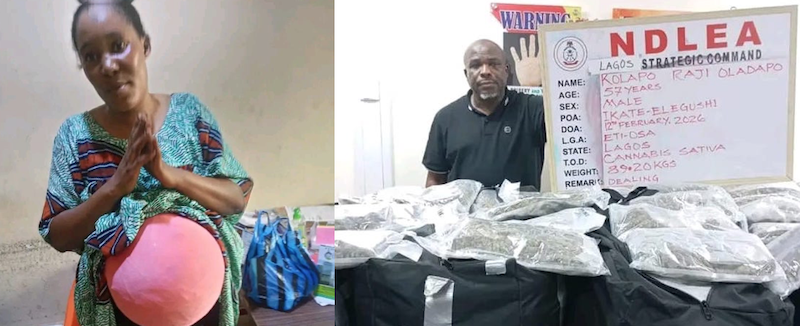 Ndlea Arrests 35-yr-old Woman With Drugs Hidden Under Fake Pregnancy At