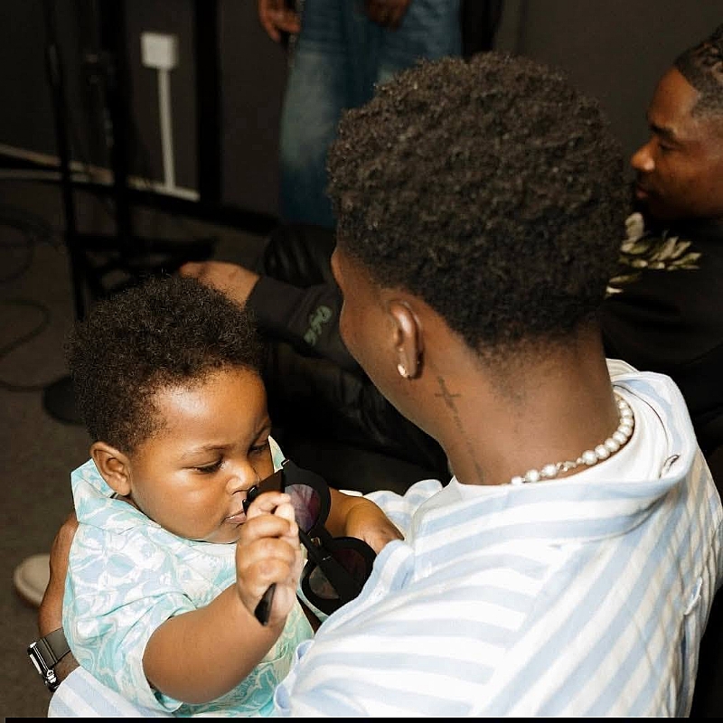 Reekado Banks Celebrates International Women's Month With Lesson To Son