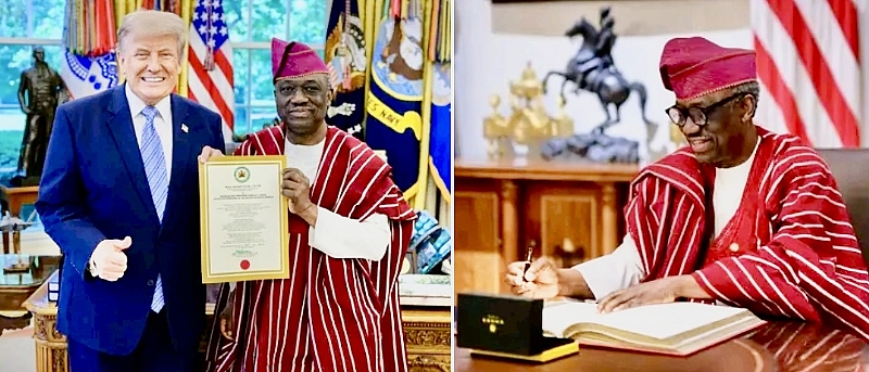 Nigeria’s Ambassador To Us, Kayode Are Presents Letter Of Credence To T