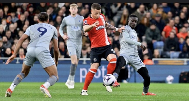 Epl: Luton Play 1-1 Draw Against Everton At Home