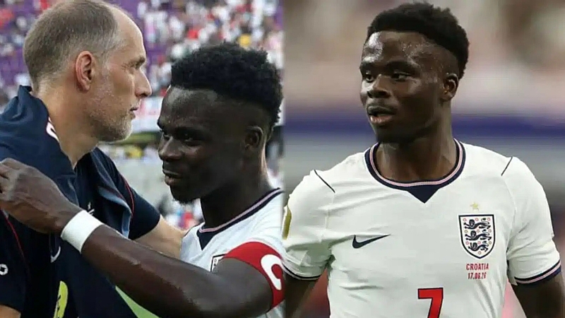 England Boss Tuchel Gives Saka
