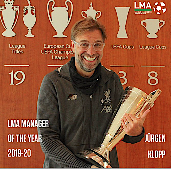 Klopp Wins LMA Manager Of The Year Award