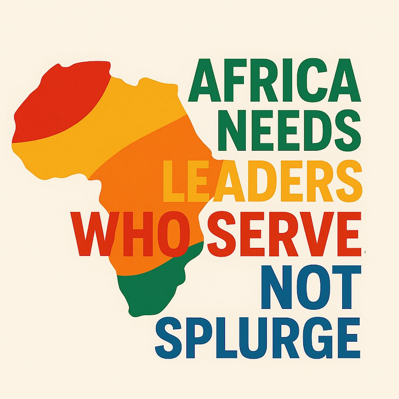 Africa Needs Leaders Who Serve, Not Splurge