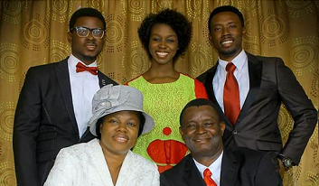 Adorable Photos of Mike Bamiloye of Mount Zion Films with Family