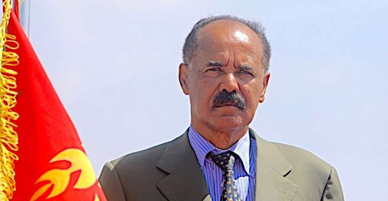 Eritrean President Isaias Afwerki is seen in Mogadishu, Somalia, on December 13, 2018. CPJ recently called on the Canadian government to sanction senior Eritrean officials. (Reuters/Feisal Omar)