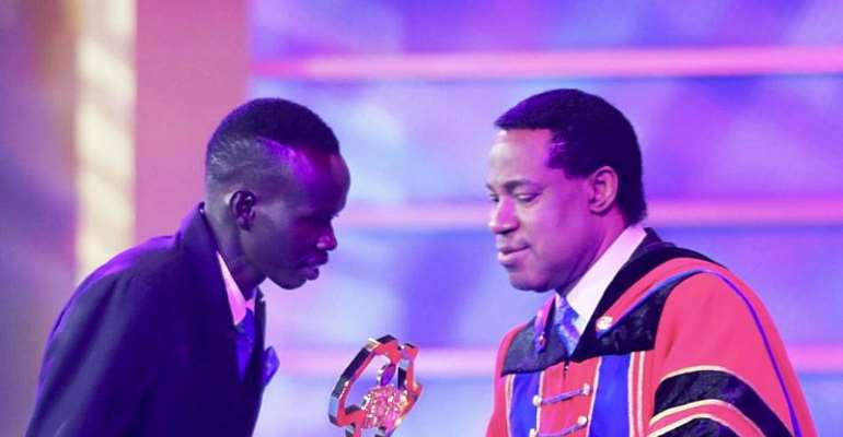 Last night, Sudanese youth leader, Isaiah Deng emerged as the Star Prize winner at the Future African Leaders Award (FALA), an annual African youth leadership award ceremony created by the Loveworld president, Pastor Chris Oyakhilome. 