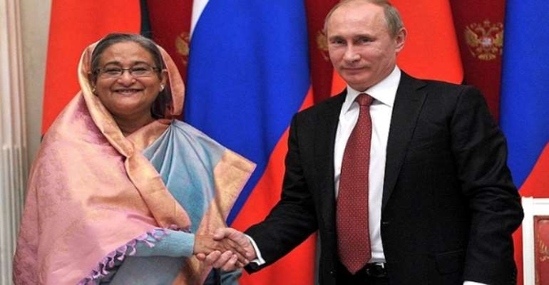 Sheikh Hasina Wazed (prime minister Of Bangladesh) And President Vladimir Putin (President of Russia)
