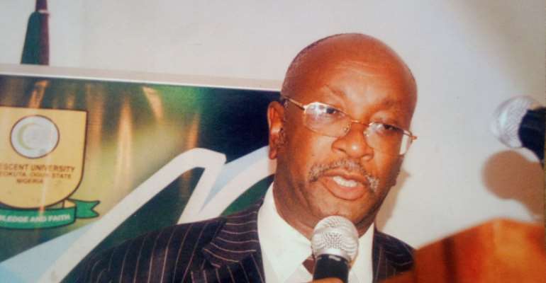 Prof. Ibraheem Gbajabiamila, the vice chancellor, Crescent University, Abeokuta