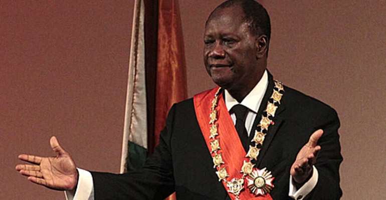 President Alassane Ouattara (President Of Cote d'Ivoire ) Photo credit: AP