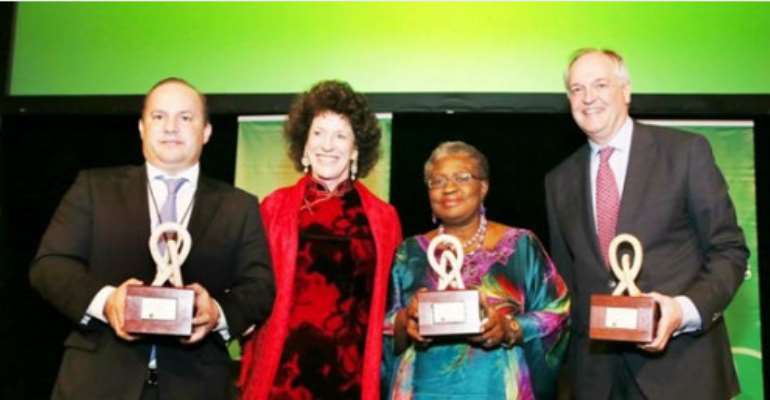 Governor Of The State Of Para, Brazil Simaol Jatene, Peggy Rockefeller Dulany, Chair Of Synergos, Minister For The Economy Dr. Ngozi Okonjo-Iweala, And CEO Of Unilever, Paul Poleman