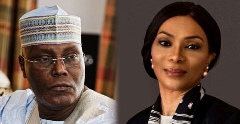 Former Vice President Atiku Abubakar and his estranged wife, Dr Jennifer Douglas Abubakar