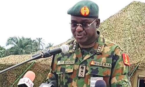 Don’t glorify terroridts and criminals, Buratai tell journalists Don’t glorify terroridts and criminals, Buratai tell journalists