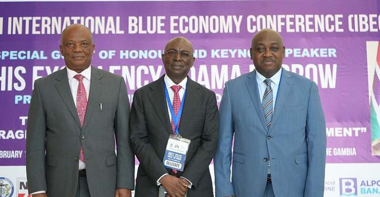 Participants at the International Blue Economy Conference in The Gambia.