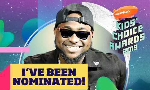Image result for Davido Nominated At Nickelodeon Kids Choice Award 2019