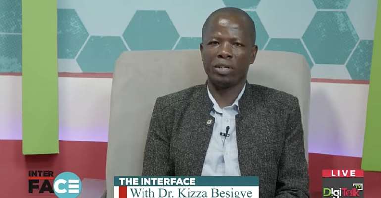 Ugandan journalist Mukose Arnold Anthony hosts an interview with opposition leader Kizza Besigye in 2024. On March 22, 2026, Mukose was forcibly disappeared by men who eyewitnesses said identified themselves as security agents 