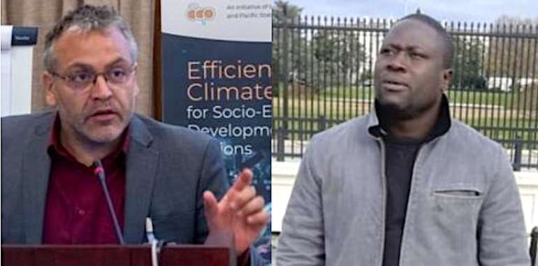 L-R: Christophe Lavaysse and Cheikh Modou Noreyni Fall