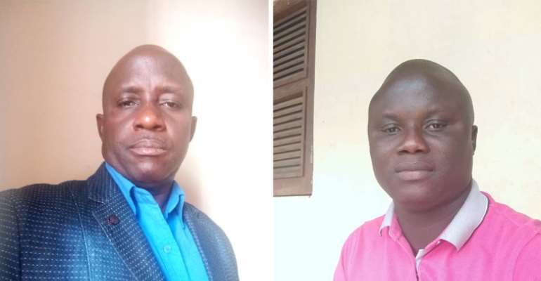 Journalists Sumba Nansil (left) and Sabino Santos (right) are facing a criminal defamation investigation in Guinea-Bissau. (Nansil photo by Bacar Coiate; Santos photo by Santos).