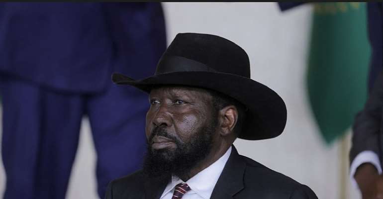 South Sudan's President Salva Kiir Mayardit in Ethiopia in 2025. South Sudan has had a poor press freedom record since celebrating independence from Sudan in 2011, with at least 10 journalists killed. (Photo: Reuters/Tiksa Negeri)