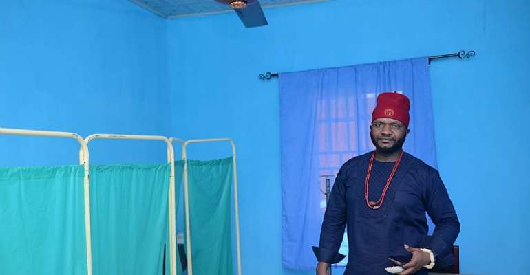 Chief Nwabugo Ubochi at the Ojiugo Centre