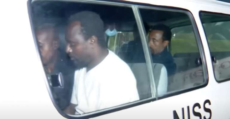Ethiopian journalist Gobeze Sisay is seen after arriving in Ethiopia, following his arrest in Djibouti. (Screenshot: EBC/YouTube)