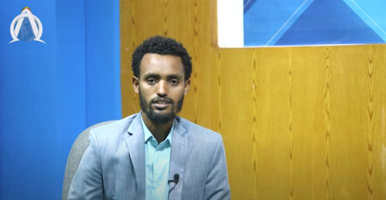 Alpha TV founder and editor Bekalu Alamrew was arrested May 27 in Addis Ababa. (YouTube/Alpha TV)