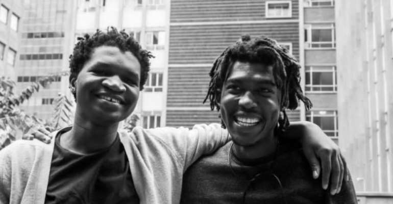 Journalists Cebelihle Mbuyisa (left) and Magnificent Mndebele (right) were recently arrested and abused by authorities in Eswatini. (Photo: Andiswa Mkosi)