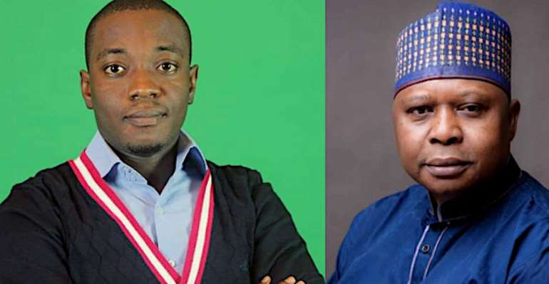 L-R:Bright Echefu ((TStv Boss)  and Mr. Tanimu Turaki