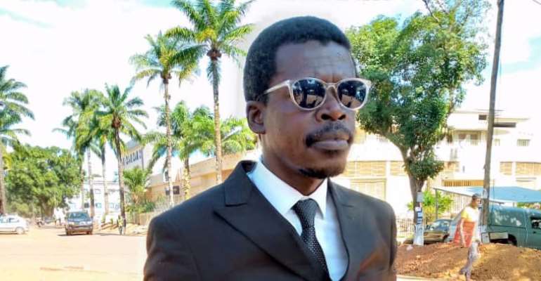 Central African Republic authorities recently detained journalist Landry Ulrich NguÃ©ma NgokpÃ©lÃ© in defamation case. (Photo: Landry Ulrich NguÃ©ma NgokpÃ©lÃ©)