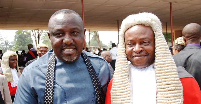 Governor Okorocha and the Chief Judge of the state, Hon. Justice P.O. Nnadi  