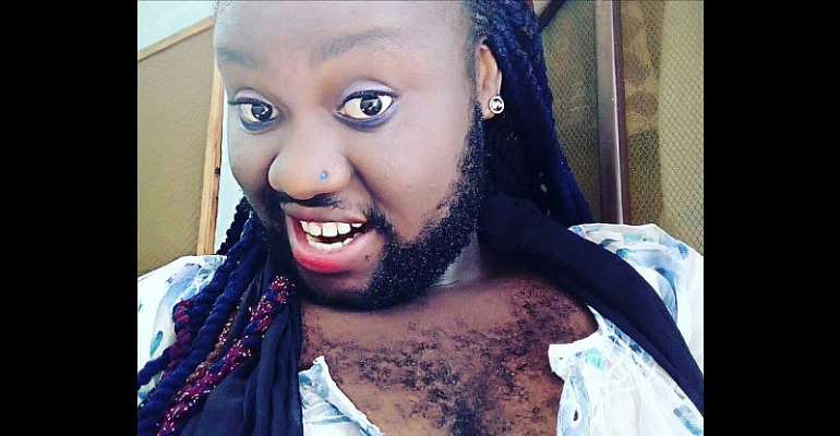 Most Hairy Nigerian Woman Becomes A Sensation