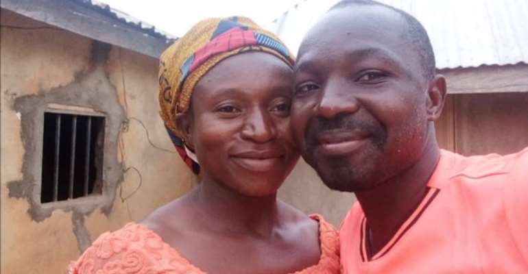 Pastor Yerima Thomas with his wife, Esther, who was kidnapped by terrorists in June.
