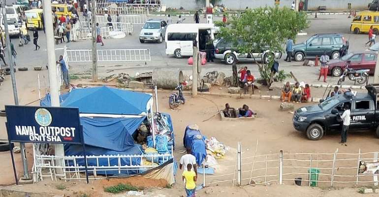 Nigerian Navy Post at Uga/Atani Road, Onitsha 