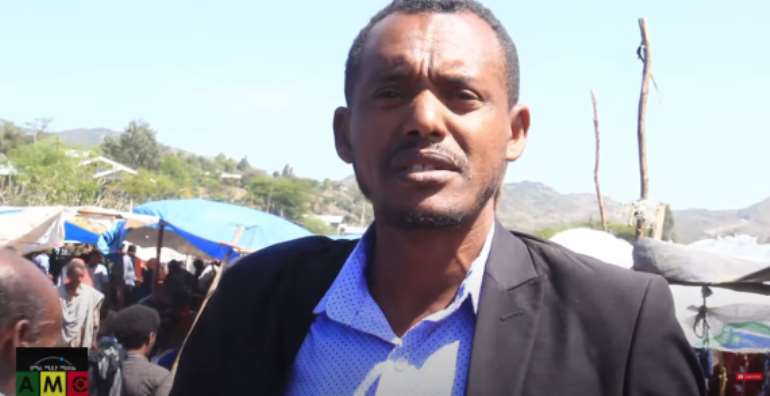 A screenshot of Abay Zewdu, chief editor of YouTube-based Ethiopian broadcaster Amara Media Center, who remains detained after a court granted him bail for September 16, 2022. (YouTube/Amara Media Center)
