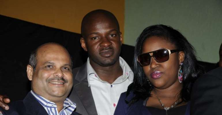 Airtel Nigeria's Chief Operating Officer, Deepak Srivastava; MTV Vice President for Africa, Alex Okosi; and Hippop Artiste, Kel, during MAMA with Airtel media event in Lagos, Nigeria…recently.