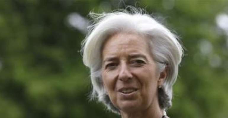 THE MANAGING DIRECTOR OF THE INTERNATIONAL MONETARY FUND (IMF), CHRISTINE LAGARDE, ARRIVES AT THE G7 FINANCE MINISTERS MEETING IN AYLESBURY, SOUTHERN ENGLAND MAY 10, 2013.