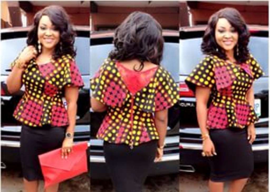 mercy aigbe ankara jacket