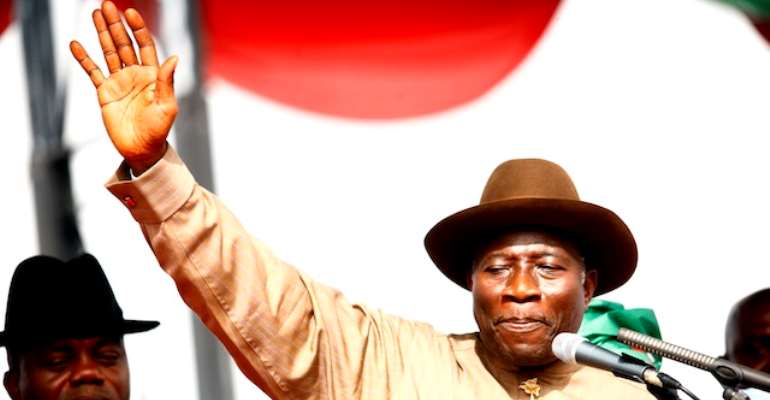 PRESIDENT GOODLUCK EBELE JONATHAN.