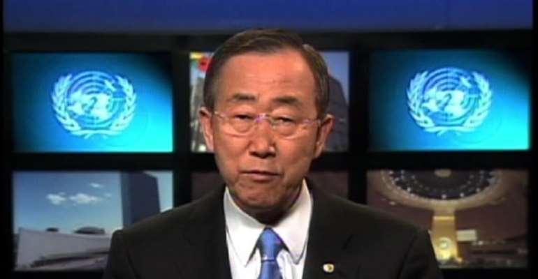 PHOTO: UNITED NATIONS SECRETARY GENERAL, MR BAN KI-MOON.