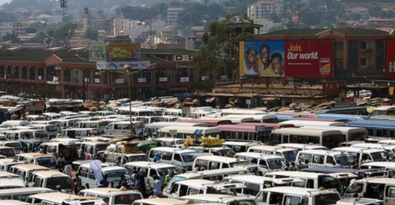 Old taxi park in Kampala
