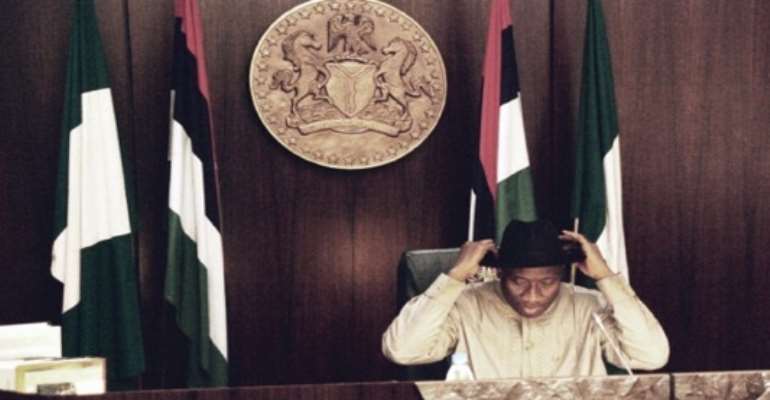 PRESIDENT GOODLUCK EBELE JONATHAN.