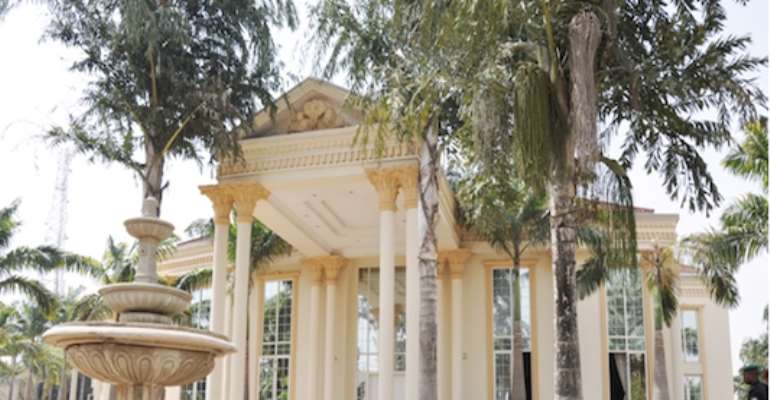 ONE OF THE MANSIONS IN ABUJA SEIZED FROM CONVICTED FORMER GOVERNOR OF  EDO STATE, CHIEF LUCKY IGBINEDION TODAY, MARCH 08, 2011.