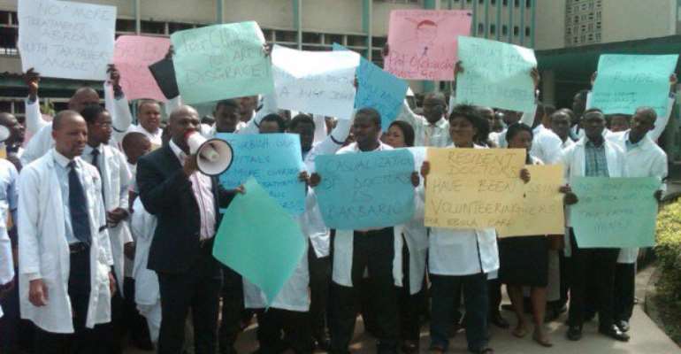 NMA hold protest against doctorsâ€™ sack