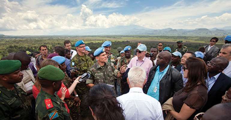 UN Photo/Sylvain Liechti
Security Council delegation being briefed during its visit Goma, DRC