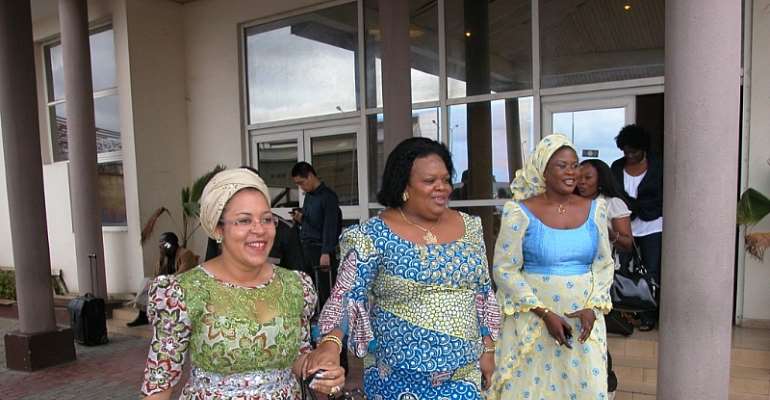 Hon Lisa Asugha stepping out with Imo First Lady, Nneoma Nkechi Okorocha in Lagos