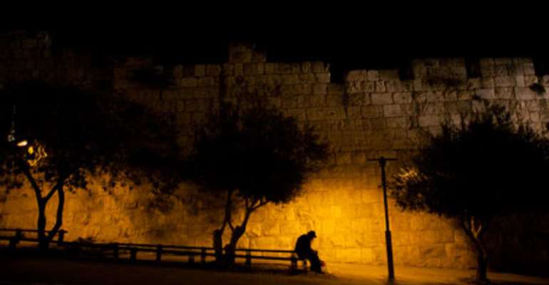 Jerusalem's old city walls. Arabs constitute about 20% of Israel's population, but relationships between Jews and Arabs are rare. Photograph: Uriel Sinai/Getty Images
